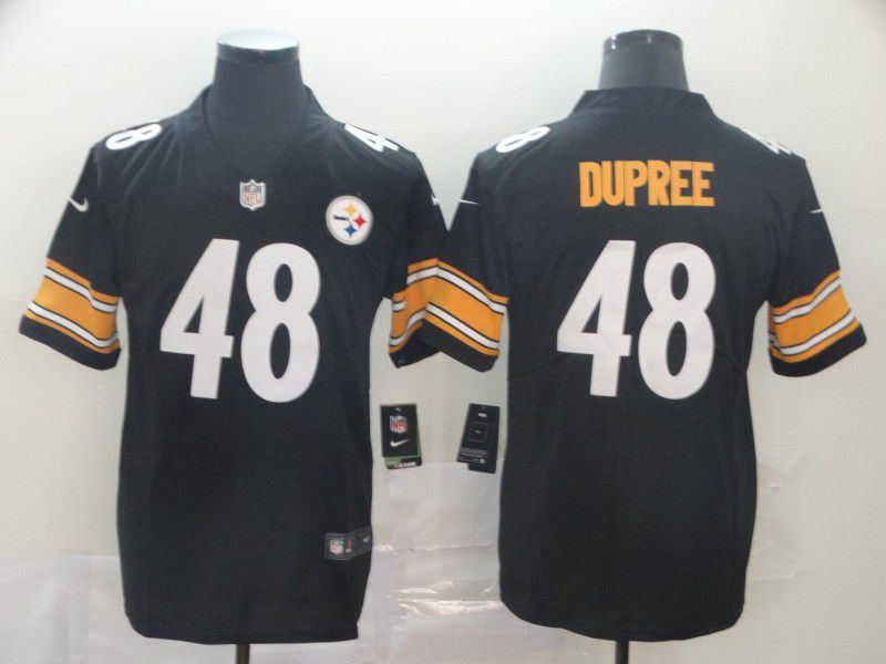 Men Pittsburgh Steelers 48 Dupree Black Nike Vapor Untouchable Limited Player NFL Jerseys